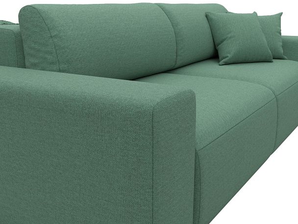 Диван прямой Лига-036 НПБ Классик Рогожка зеленый - Вид 4