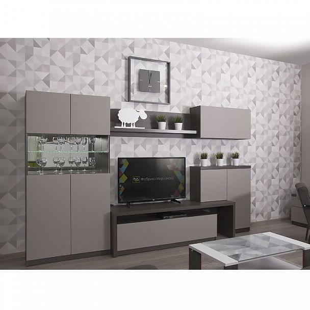 Шкаф 2-х створчатый со стеклянными дверцами Ш2 "Энни" - Вид 8