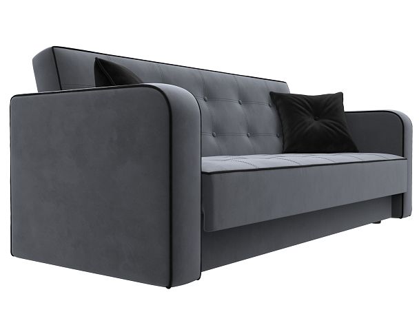 Диван-книжка Тур Велюр серый - Вид 3