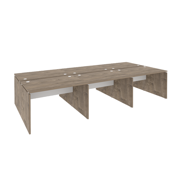 Onix Рабочая станция O.D.RS-6.2.8 Тиквуд темный/Белый бриллиант 3540*1635*750 - Вид 1