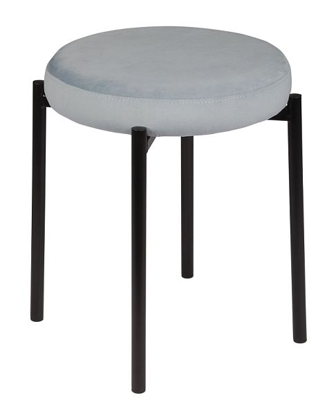 Комплект табуретов Кен, Confetti dusty blue/черный, 4 шт. - Вид 1