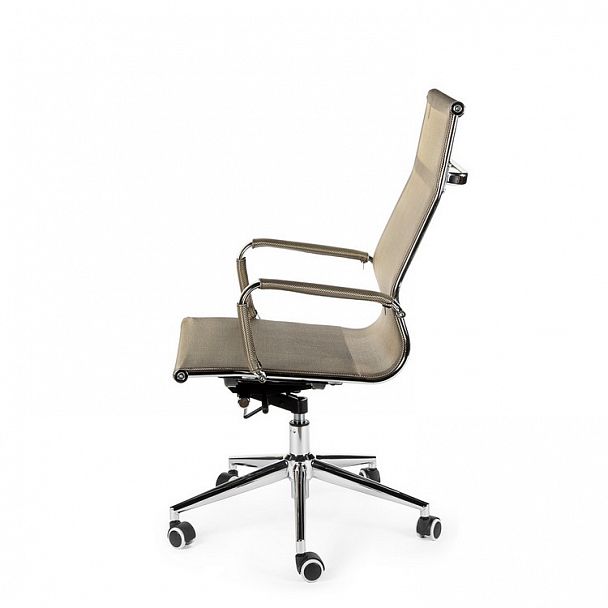 Кресло офисное / Хельмут / (bronze) сталь + хром / бронзовая сетка - Вид 4