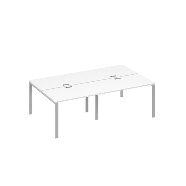 Рабочая станция на металлокаркасе UNO (4х120) A4 А4 Б1 173-2 БП белый премиум / металлокаркас серый - Вид 1