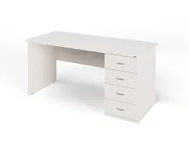 ЛАЙТ / LIGHT RLG008-16x7R Однотумбовый стол 160x70x75 Дуб Молочный - Фото предпросмотра