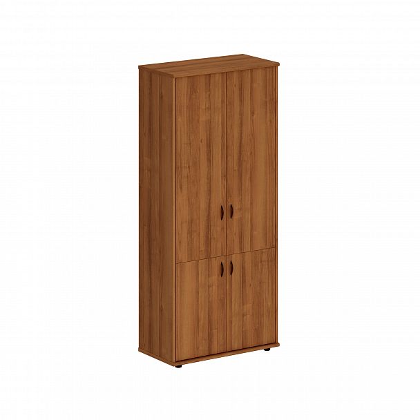 Шкаф закрытый высокий "Престиж" Исп.47 темный орех - Вид 1