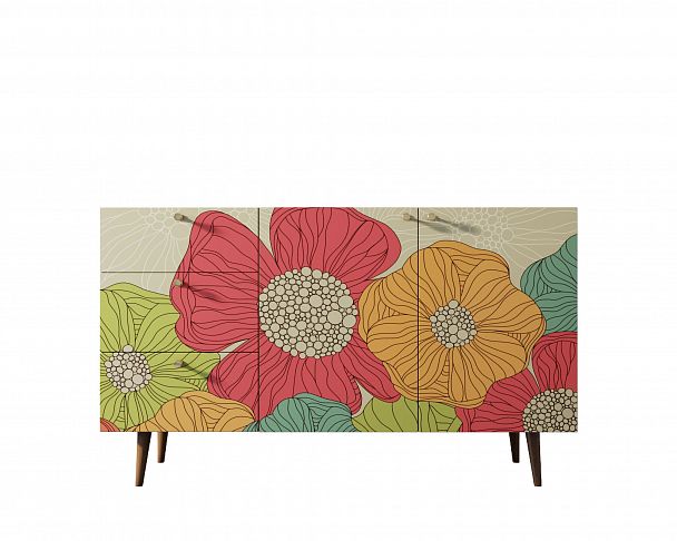 Комод "Berber" с двумя дверками и ящиками принт 5 - Вид 4