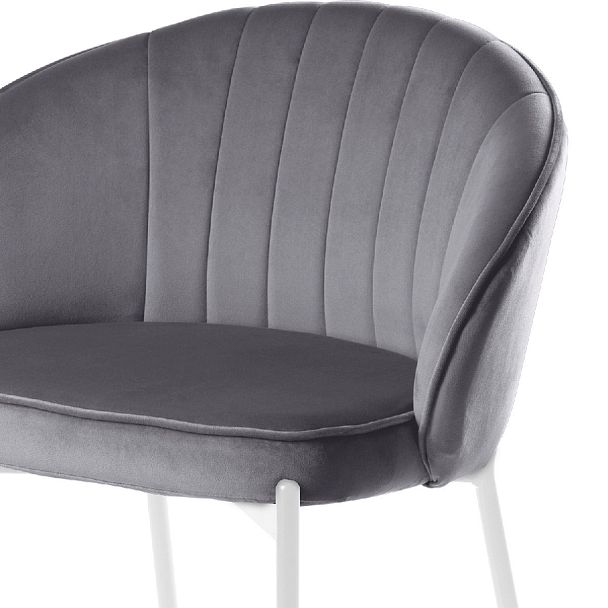 Полубарный стул Миэль серый/белый - Вид 6