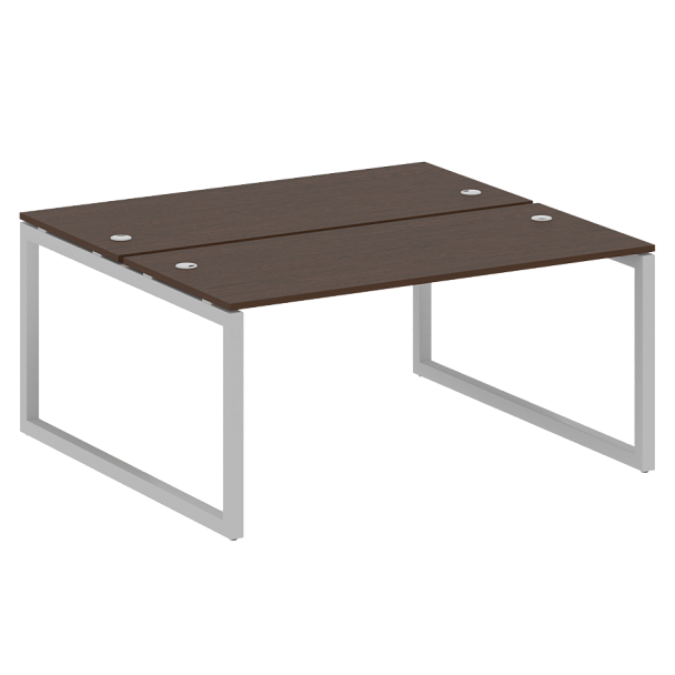 Metal System Quattro Р. ст. на О-образном м/к 50БО.РАС-СП-2.4 Венге/Серый металл 1600*1475*750 - Вид 1