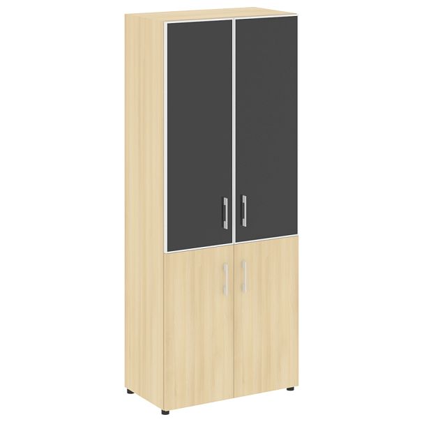 Yalta Шкаф LT.ST-1.2 R black Акация/Стекло black 800*450*1987 - Вид 1