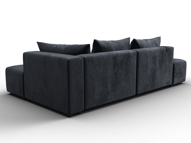 Диван угловой Лига-103 НПБ угол правый Велюр серый - Вид 5