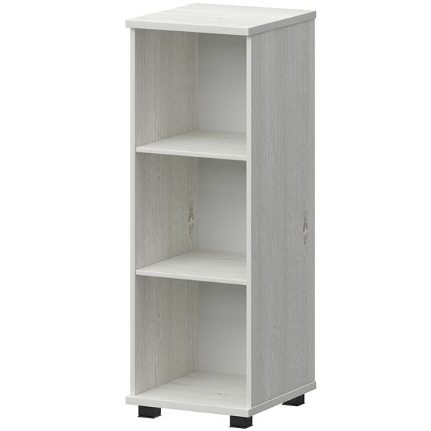 Стеллаж низкий узкий НТ-440.Ч Сосна винтер 396x442x1283 Аргентум - Вид 1