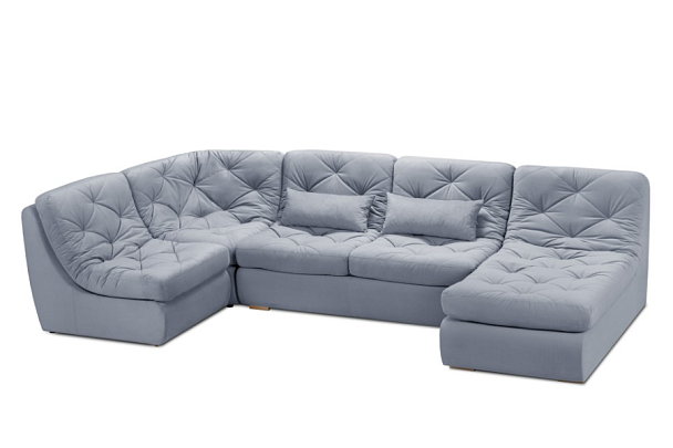 Диван «Борнео» П-образный серый - Вид 1