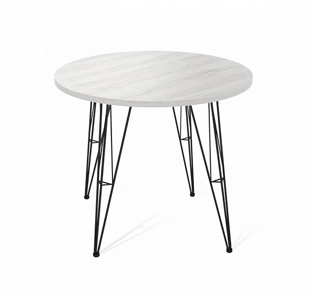 Стол Sheffilton SHT-TU10/TT 80 ЛДСП черный муар/сосна касцина - Вид 1