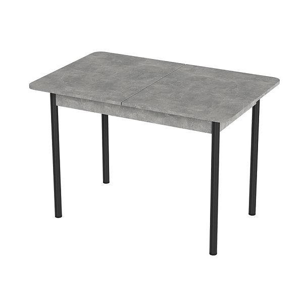 Стол Лион 2 ЛДСП (Подстолье прямое черное) НЕ ВЫБИРАТЬ Ателье светлый - Вид 1