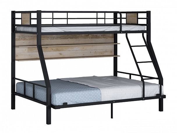 Двухъярусная кровать "Гранада-1П 140" коричневый - Вид 2