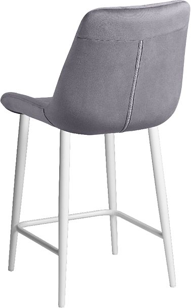Комплект полубарных стульев Эйден, темно-серый H-15/белый, 4 шт. - Вид 5