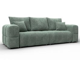 Диван прямой Лига-110 НПБ Велюр зеленый - Фото предпросмотра