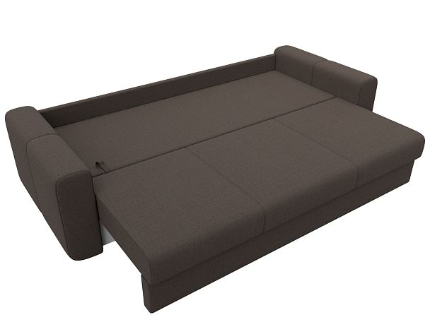 Диван прямой Лига-031 Рогожка коричневый - Вид 8