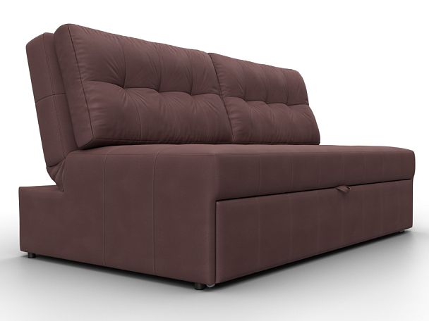 Диван прямой Лига-107 (160) Замша бордовый - Вид 3
