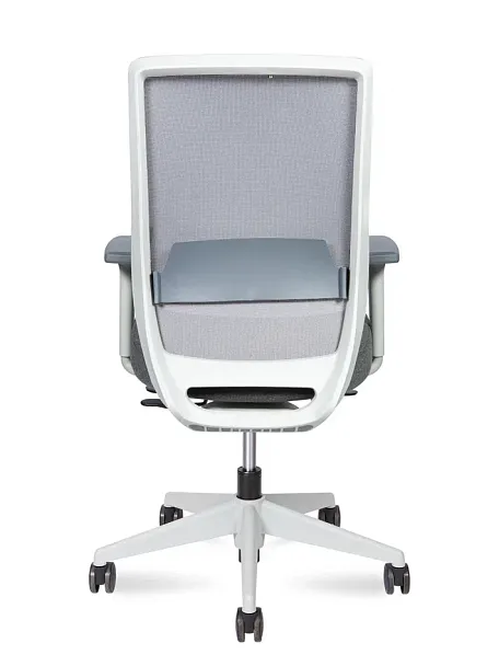 Кресло офисное / Mono grey LB  / серый пластик / серая ткань / серая сетка - Вид 2