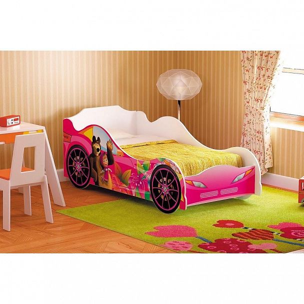 Кровать "Омега 12" ЛДСП девочка - Вид 3