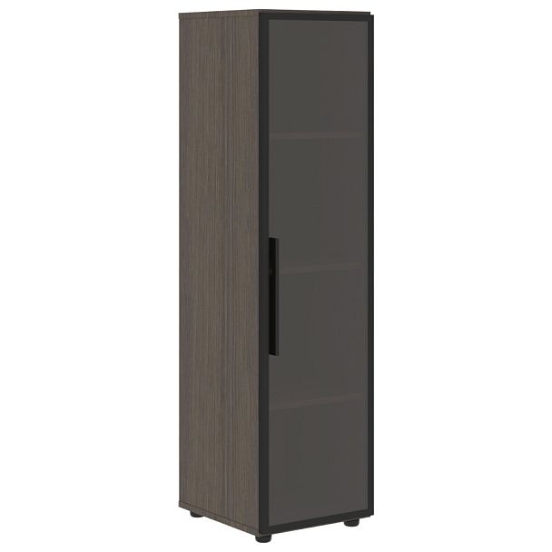 Шкаф со стеклянной дверью VMCS 40.2(R) Дуб Сильвер 400х430х1517 VELION - Вид 1