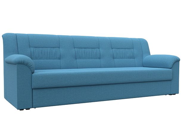 Диван прямой Карелия Рогожка голубой - Вид 1