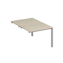 Секция стола рабочей станции на металлокаркасе КФ (2х100) Комфорт КФ К.С1 1143-1 ДШ дуб шамони / серый - Фото предпросмотра