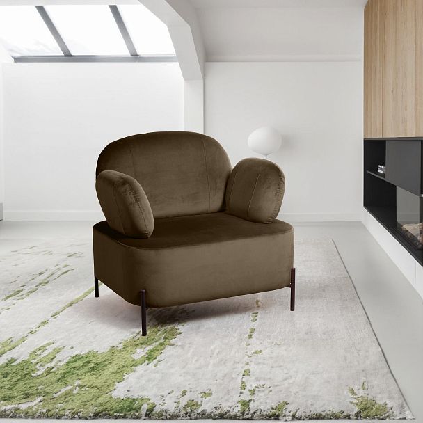 Кресло Dandy, бархат matte 65 коричневый - Вид 2