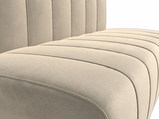 Прямой диван Ральф (полностью микровельвет бежевый) - Вид 4