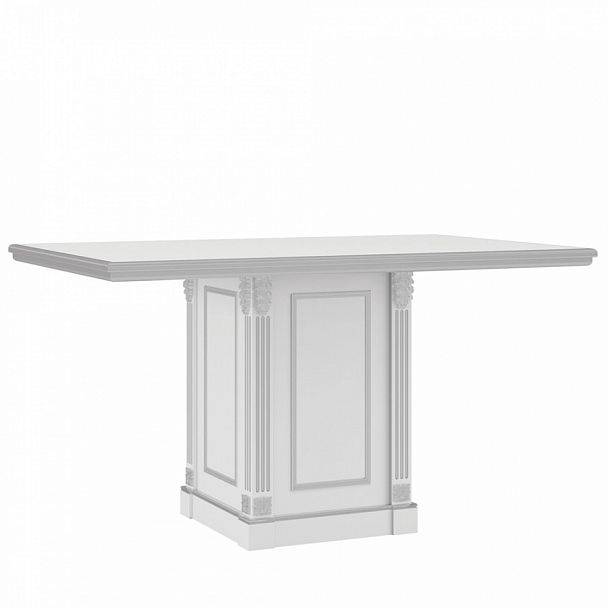 Брифинг-приставка / Элемент стола переговоров Vienna 140x90x78 белый - Вид 1