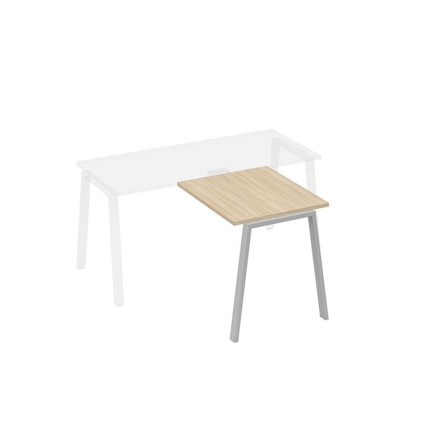 Брифинг-приставка на опорах TRE A4 А4 Б3 073 БП дуб скандинавский / металлокаркас серый - Вид 1