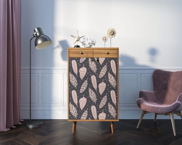 Комод Berber два ящика и дверки 40 принт арт BB46/Print_40 - Вид 5