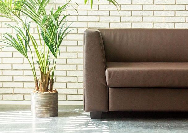 Диван 3-местный Миларго экокожа серо-коричневая CN6 - Вид 4