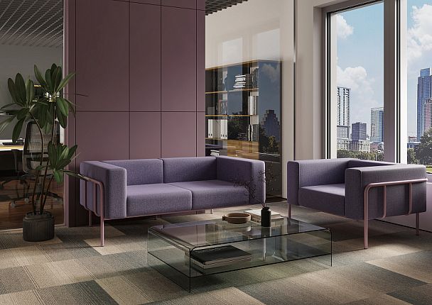 Flex Диван трехместный FLX-3 Velvet Lux 72/Металл Черный 2100*915*690 - Вид 3