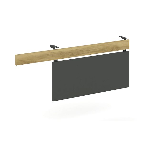 Concept Царга стола с опорной тумбой CN.CST-004 Дуб Винченцо/Антрацит/Металл Антрацит 1430*18*458 - Вид 1