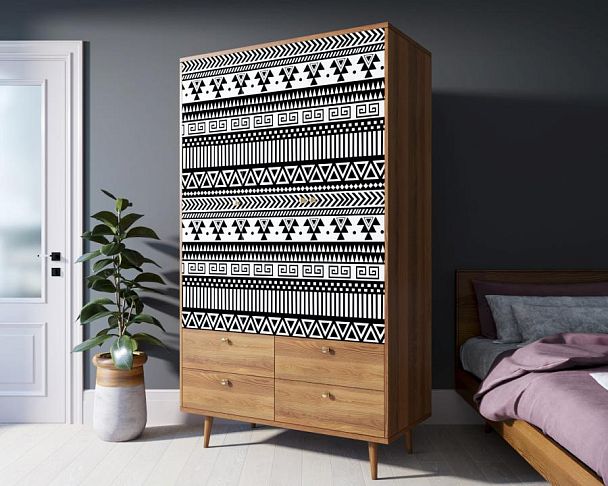 Шкаф трехстворчатый Berber принт 19 арт BB02/Print_19 - Вид 3