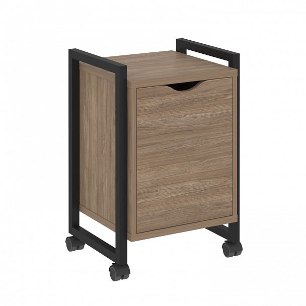 Тумба на колесах "Loft" VR.L-T2.K дуб аризона/черный - Вид 1