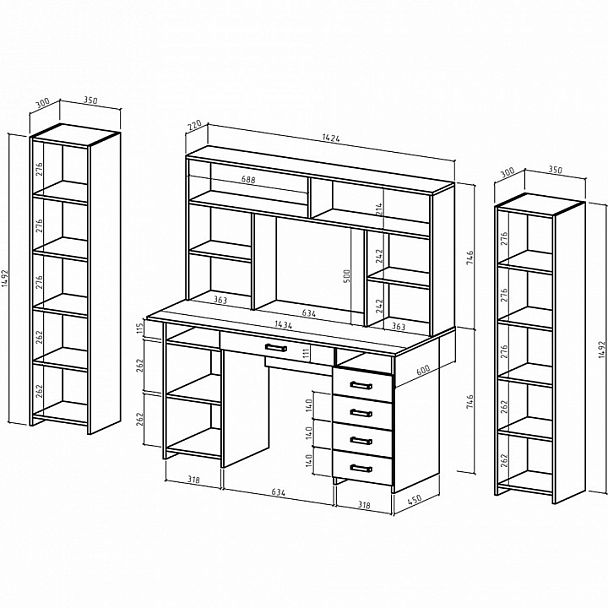 Рабочее место Лайт-7Я СН - Вид 2