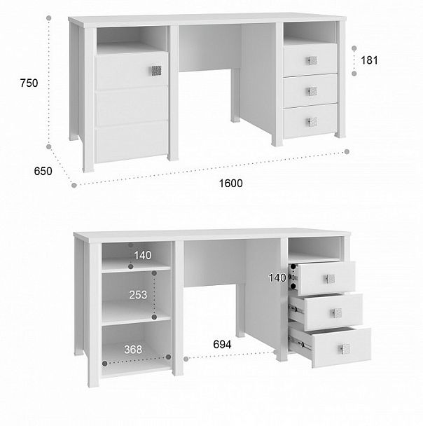 Стол письменный Изабель ИЗ-41К - Вид 5