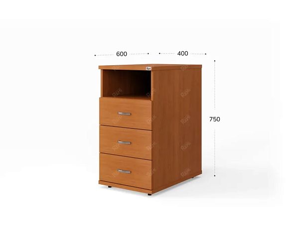 UNITY РТ-6 ВИШНЯ Тумба с ящиками 400x600x750 - Вид 2