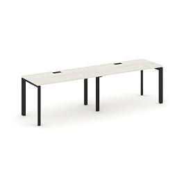 Style Project Next Рабочая станция односторонняя SN-59P.ORS-004 Дуб Наварра/Металл Черный/Черный Заглушка 3160*600*750 - Фото предпросмотра