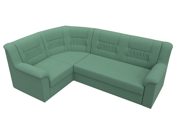 Диван угловой Карелия левый угол Рогожка зеленый - Вид 5