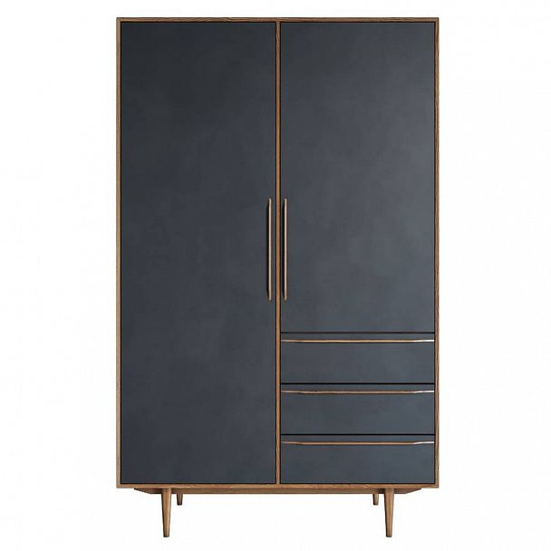 Шкаф 2х дверный "Bruni Black" BR-27 - Вид 1