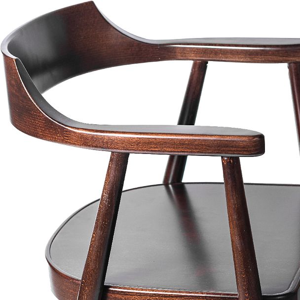 Комплект деревянных стульев с подлокотниками Боэн темный орех, 3 шт. - Вид 8