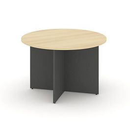 Стайл Проджект Стол переговорный кругл. SN-D.SPRG-004 Акация Лорка/Антрацит NEW 1180*1180*750 - Фото предпросмотра