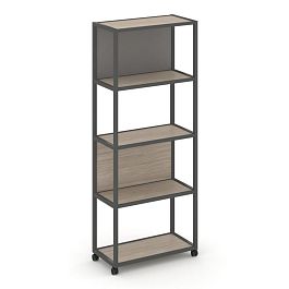 Shelf Mobile Стеллаж 5 уровней 1 секция VR.LT-STK-503.10 Дуб Аттик/Металл Антрацит/W-11 1000*400*2000 - Фото предпросмотра