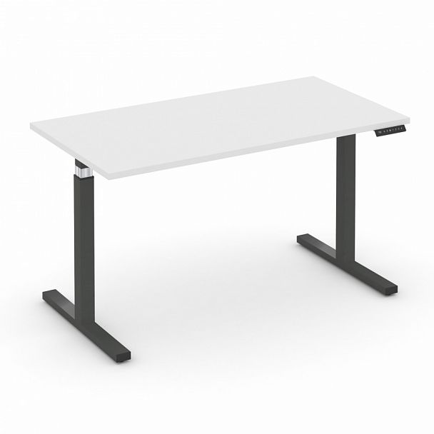 Стол электроподъемный "MOVE UP" MV.SE-3.7 Антрацит металл / Белый Бриллиант - Вид 1