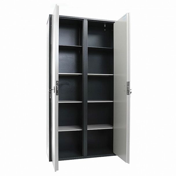 Шкаф металлический для документов AIKO "SL-185/2" ГРАФИТ, 1800х920х340 мм, 85 кг, S10799182002 - Вид 3