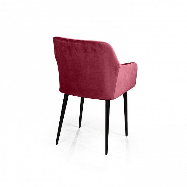 Стул с подлокотниками Robert, бархат винно-красный 16 - Вид 4